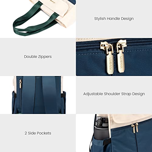 Image of LOVEVOOK Backpack Purse for Women, Convertible Small Backpack Tote for Woman, Mini College Daypack for Work, Daily, Travel, 2pcs set