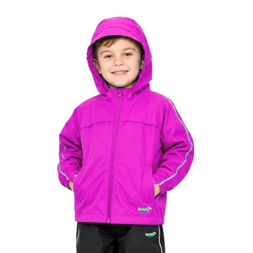 Image of Splashy Vented Waterproof Rain Jacket for Kids