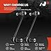 A-Premium 2 x Front Sway Bar Links Stabilizer Bar Links, Compatible with Nissan Versa 2007-2019, Versa Note 2014-2019, Cube 2009-2014