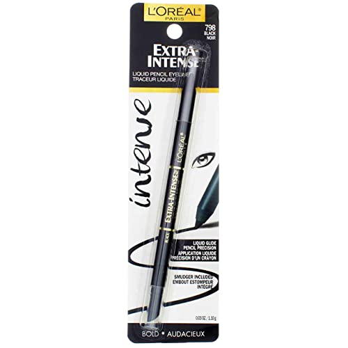 L'Oreal Extra-Intense Liquid Pencil Eyeliner, Black [798] 0.03 oz...