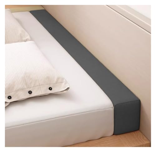 ESESE Relleno for Huecos de Cama, cabecero 120-200 cm Largo, Almohada cuña, colchón, Puente for Individual, Queen o King, cojín Soporte Rectangular(Dark Grey,120x15x15cm)