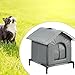 Bothyi Outdoor Cat House Stray Cat Shelter Insulated Protection Warm Shelter Pet Supplies for Winter Outside Barn Garden Patio, S