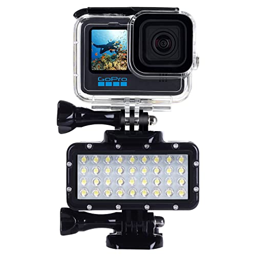 Suptig Diving Light High Power Dimmable Waterproof LED Video Light Fill Night Light Diving Underwater Light Waterproof 147ft for Gopro Mission Hero 13/Hero 12/11/10/9/8/7/6/5/5S/4/3+ DJI osmo Action by Suptig - Image 3