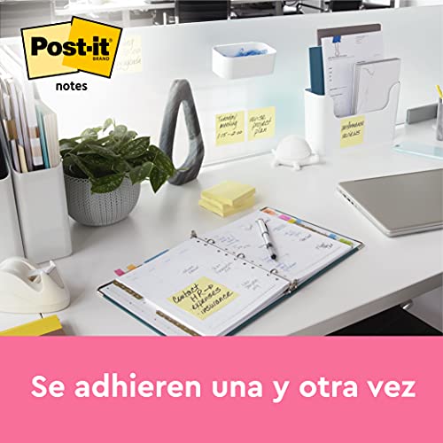Post-It Notas Canary Yellow, Paquete de 5 + 1, 100 Hojas por Bloc, 76x76 mm, Color Amarillo, Notas Adhesivas para Listas de Tareas y Recordatorios - imagen 2