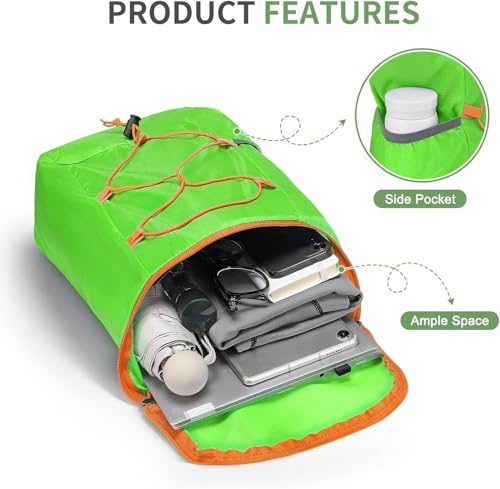Mochila impermeable para ciclismo y senderismo plegable ligera miniatura 7