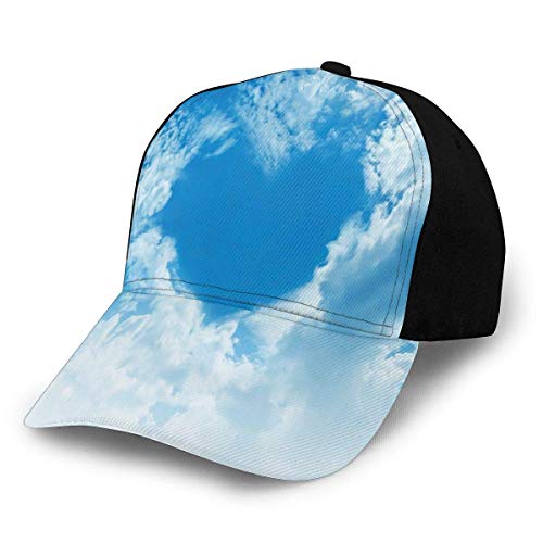 Sporthut Leichte Soft Run Cap Herzform Valentinstag Themenwolken Atmosphäre Illustration Frühlingssaison Liebe