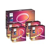 Philips Hue Bluetooth Gradient Lightstrip 20W 1800lm Starter-Set + 4m Erweiterung