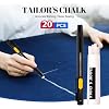 Heat Erasable Fabric Marking Pen Set, 2 Pens with 20 Refills, for Sewing, Quilting, Embroidery