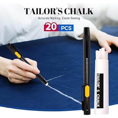 Heat Erasable Fabric Marking Pen Set, 2 Pens with 20 Refills, for Sewing, Quilting, Embroidery