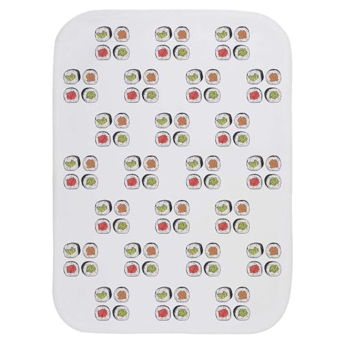 Azeeda 'Sushi Selection' Baby Burp/Wash Cloth (BC00031517)