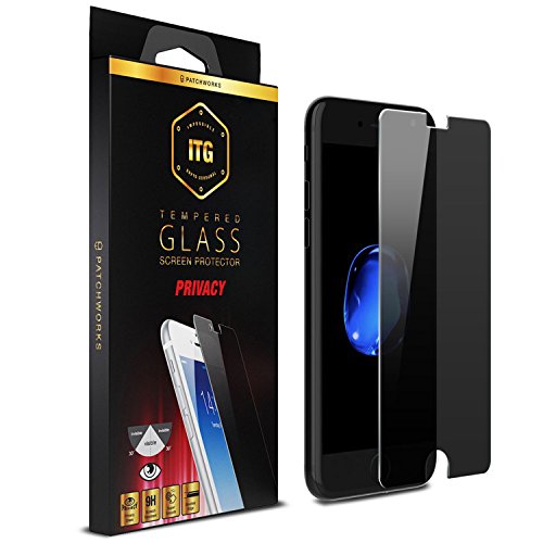 Patchworks ITG Privacy for Apple iPhone 6s 6 - Raw Glass from Japan, Finished in Korea, Anti-Spy Privacy Filter from 3M, Impossible Tempered Glass Screen Protector