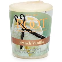 Root Candles Scented Votive Candles Premium 20-Hour Votives Handcrafted Beeswax Blend Candle, 18-Pack, French Vanilla