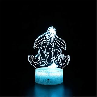 3D LED Night Light Lilo and Stitch 3D Illusion Lamp 16 Colors Change Decor Lamp with Remote Control for Kids, Gifts for Children