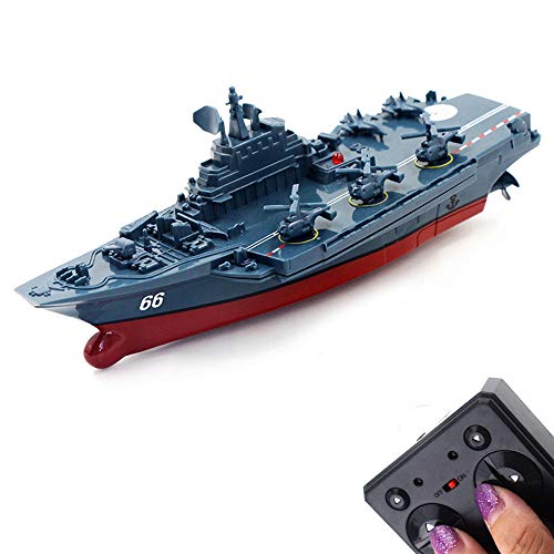 Tipmant Military Remote Control Aircraft Carrier Model RC Boat Ship Speedboat Yacht Electric Water...