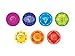 Sunny Decals Chakra Energy Centers Wall Decal - Set of 7 Removable Fabric Wall Stickers for Yoga or Mediation