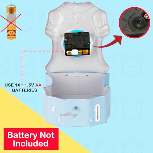 Image of Zest 4 Toyz Money Bank for Kids 2 in 1 Metal Piggy Bank with Lock N Key Table Alarm Clock for Kids Money Saving Box Gullak Money Box Coin Bank Cash Box Birthday Gift Toy Age 3+