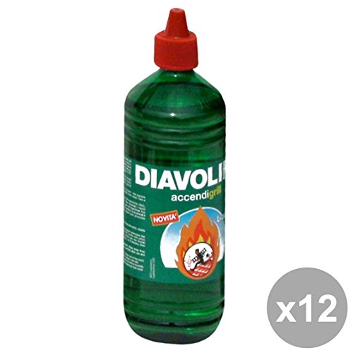 Set 12 DIAVOLINA Accendigrill Liquida 1 Lt. Barbecue & pic-nic