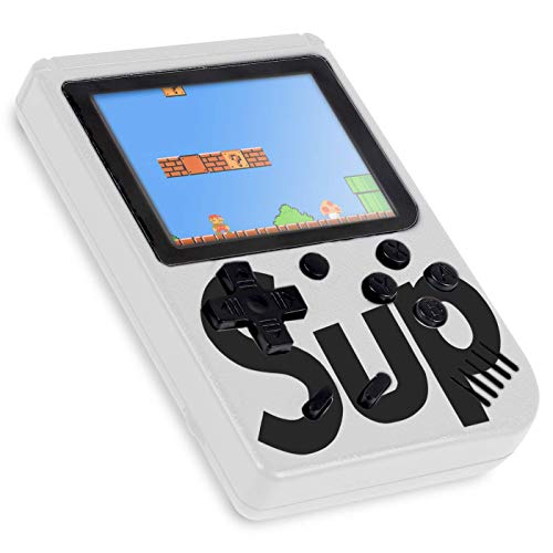 Vídeo Game Mini Portátil Sup 400 Jogos Retro Clássico Ligue Tv + Controle (Branco)