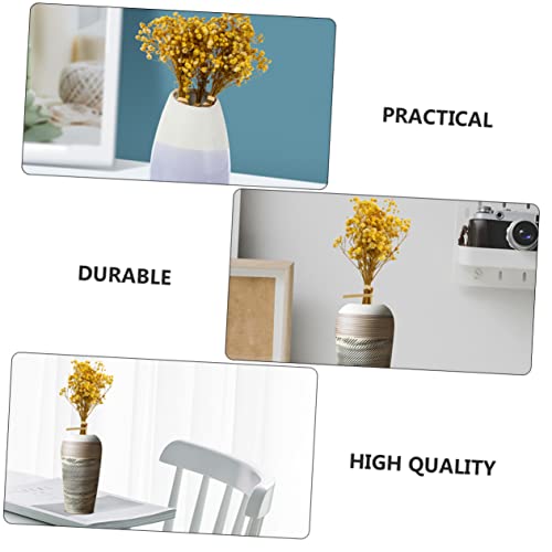 5 Piezas Ramo Seco de Gypsophila Natural Amarillo miniatura 5