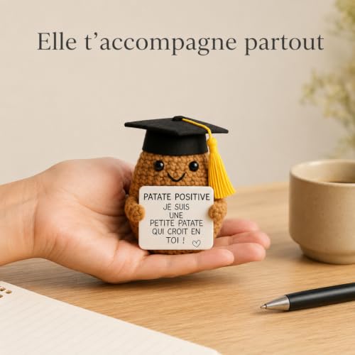 Patate Studieuse© | Idee Motivation Etudiant | Cadeau Original Eleve | Focus Ecole Bac Examen | Fete Diplome Etude | Enfant Fille Garcon Ado | Deco Chambre Bureau Classe KOT | Coach Prof Motivation – vue 5