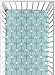Fitted Crib Sheet for Turquoise Blue and Gray Earth and Sky Baby/Toddler Bedding - Arrows Print