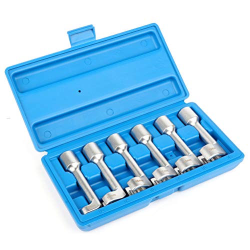 ECCPP New Diesel Injector Line Socket Wrench Set Fuel Line Dismantling Remover Removal Tool Repair Tool Replace for Most Diesel Engines