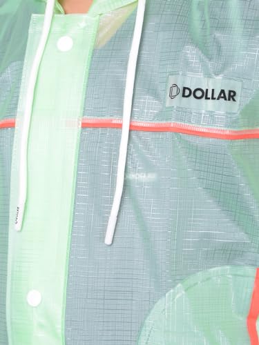 Image of Dollar Kids Waterproof PVC Raincoat Jacket & Pant Set | Zipper & Button Closure | Adjustable Hood & Pocket | Lightweight Full Body Rainwear Suit for Boys & Girls