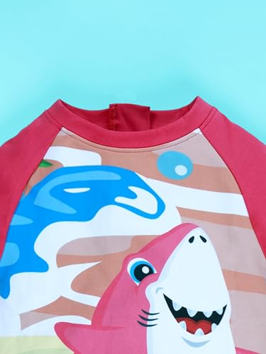 Image of KiddoPanti Boys & Girls Half Sleeve Mid Thigh Length Swim Suit