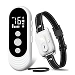 Dog Shock Collar, 3300ft Dog Training Collar with Remote, IPX7 Waterproof Rechargeable Sleek Modern Shock Collar for Small, Medium, Large Dogs with Beep, Vibration, Safety Shock, Light Mode, 8-120 lbs