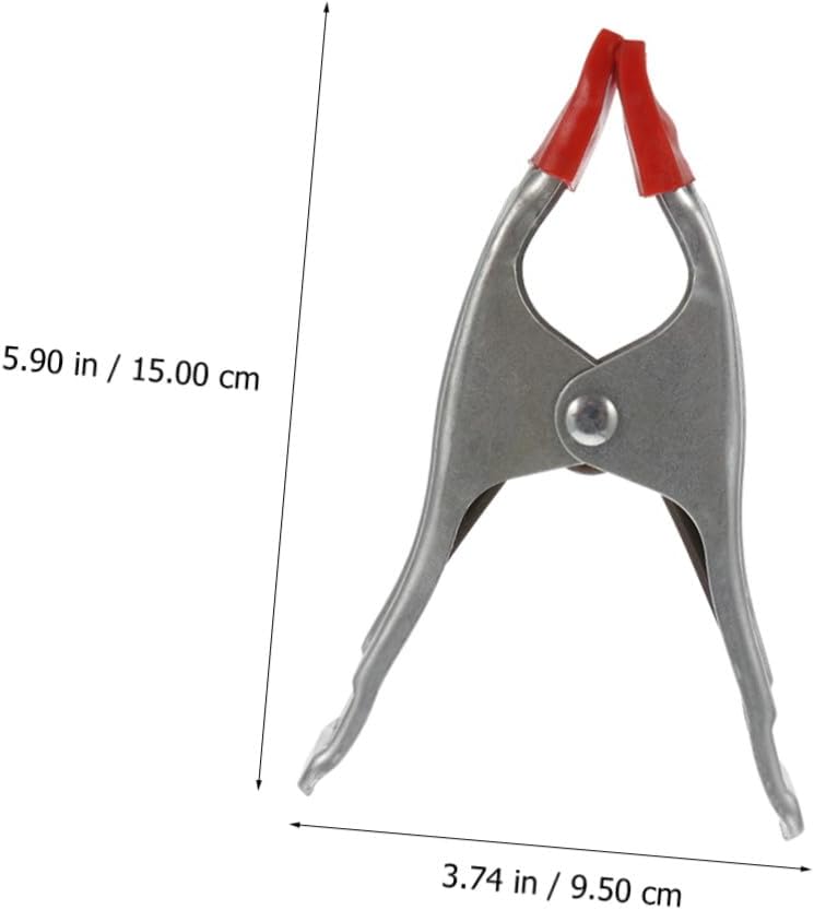 GLEAVI 10pcs Heavy Duty A-shaped Carpentry Clamp Iron Spring Woodworking Clip 6-inch Thickened Quick-release Workholding Device for Woodworking and Stone Fixing