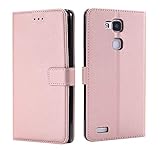 Rfvzubemok Compatible with Huawei Ascend Mate7 TL00 Wallet Magnetic Closure Case Cover,Compatible with Huawei Ascend Mate7 TL00 Flip Kickstand Case Pink