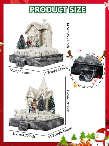 Kalolary Suportes de meia de Natal para manto, conjunto de 2 cabides de meia de casa de vila de Nata