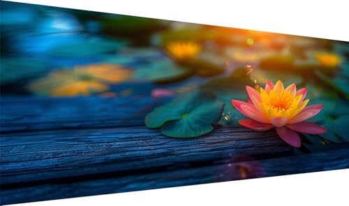 DIY fleur Peinture Painting Broderie Diamant 5D Grand Format 40x80cm de Lotus