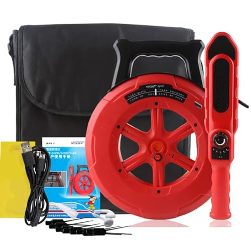 Pipe Locators Precision Blockage Detector For Water Pipes,20/30/40m Pipeline Blocking Clogging Scanner Plumbers Instrument Diagnostic Tool(20m)