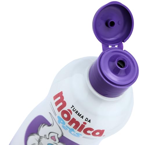 Shampoo de Pêlos Para Gatos, Turma da Mônica, 500 ml, Roxo