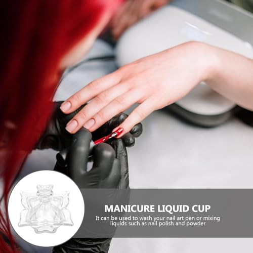 Vaso de Vidrio para Manicura con Tapa y Limpieza miniatura 6