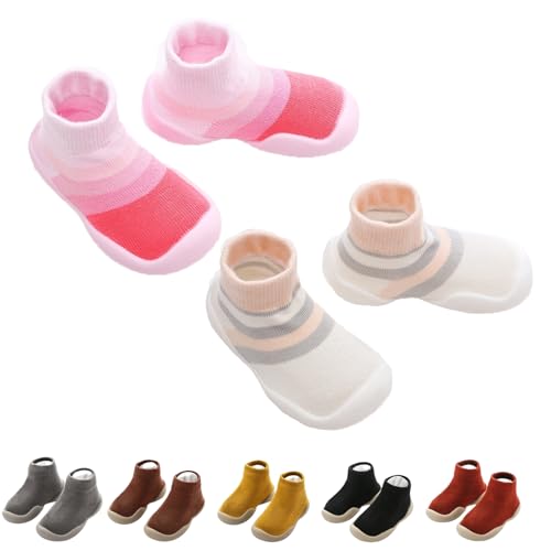 Tiny Explorings Sock Shoes, Baby Boy Girl Non-Skid Walking Shoes, Breathable Sock Shoes Protect Toes Indoor Outdoor