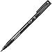 Staedtler Mars Fiber Tip Marker Permanent, Superfine, Black, Pack of 10 (STD3139)