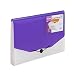 COMIX Legal/A4/ Letter size 13-Pocket Portable Expanding File Organizer Jacket - Purple (A1347PU)