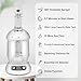 DKURQG Nano Ionic Facial Steamer with Removable Water Cup, Face Steamer 360° Rotatable Sprayer Warm Mist Face Humidifier for Home and Beauty Salon, Facial Deep Cleaning (White)