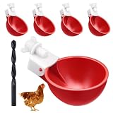 Abreuvoir Poules,Tétine à Eau de volaille,Poulet Abreuvoir Automatique,Abreuvoir pour Poule,Abreuvoir Automatique pour volaille,Lot de 5 Abreuvoir Poules,pour Poule, Canard, oie,Pigeon