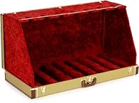 Tweed or black vinyl-wrapped 3-ply hard-shell wooden case Vinyl-wrapped, steel-core carry handle Crushed-acrylic plush interior lining Steel latches Can hold up to 7 instruments