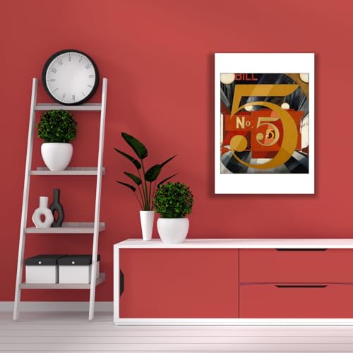 Figure Five en or Charles Demuth Impression Premium Satinée Spiffing Prints - 4