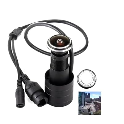 MEWZLQBNGJT H.265 HD 4MP IP Door Eye Hole Camera Wide Angle 150degree Cat FishEye Peephole Door CCTV Security Camera Network P2P(4MP DC 12V)