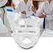 JISADER Face Shield Taekwondo Mask Clear Mask Face Guard Protection Tools Equipment Transparent Material Ventilated Design Suitable for, White Strap
