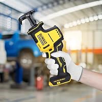 DEWALT 18 Volt Akku-Kompakt-Säbelsäge(bürstenloser Motor, sehr kompakte Abmessungen, werkzeugloser Sägeblattwechsel, schwenkbarer Sägeschuh, Lieferung ohne Akku und Ladegerät), DCS369N-XJ – Ansicht 8