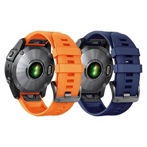 Bracelet Fenix 7S 20mm en silicone noir et blanc pour montre Fenix 6S et 5S