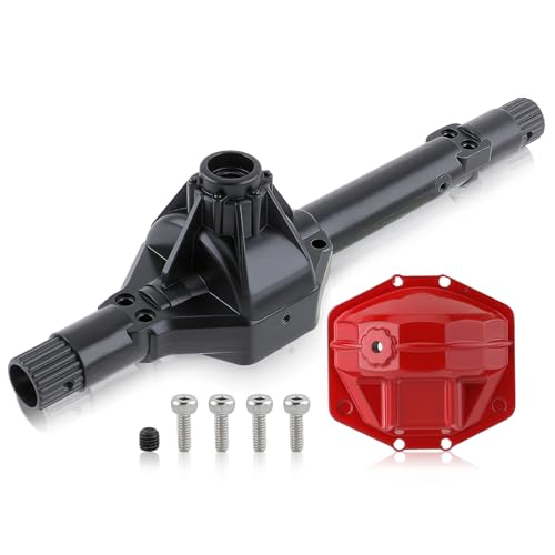 AUTOKAY New Black Steel Alloy Front Rear Axle Housing for 1:10 Axial YETI AR60 RR10 RC Car