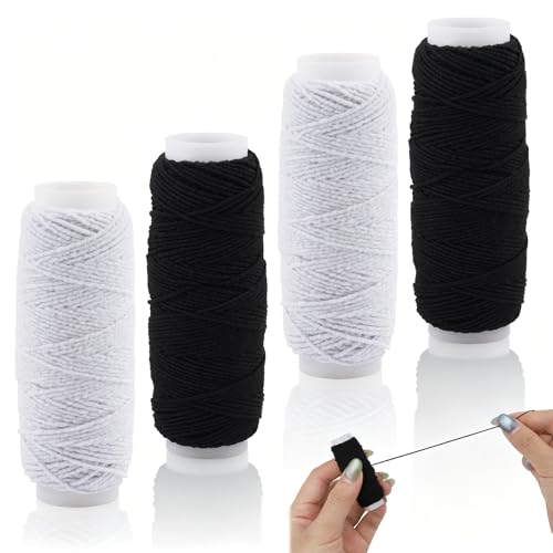 4 Roll 0.5mm Elastic Thread