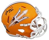 Arizona State Jordyn Tyson Signed Speed Mini Helmet BAS Witnessed - Autographed College Mini Helmets
